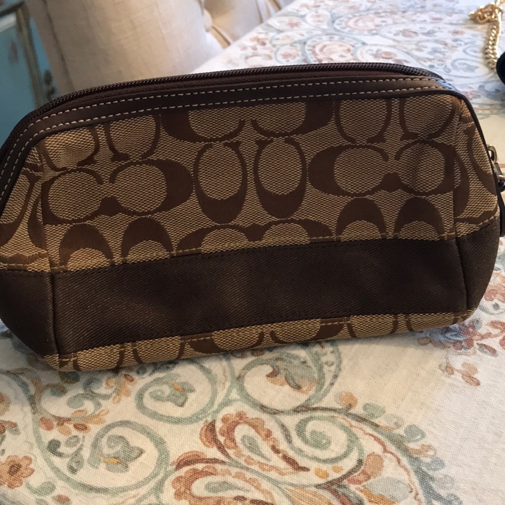 Coach makeup bag
